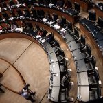 CIUDAD DE MÉXICO, 20SEPTIEMBRE2018.- La fracción parlamentaria del Partido Acción Nacional (PAN) y del Partido Revolucionario Institucional (PRI) en el Senado de la República, habandonaron la sesión ordinaria despúes de acusar a la bancada de Morena de no garantizar la libertad de expresión.
FOTO: MISAEL VALTIERRA / CUARTOSCURO.COM