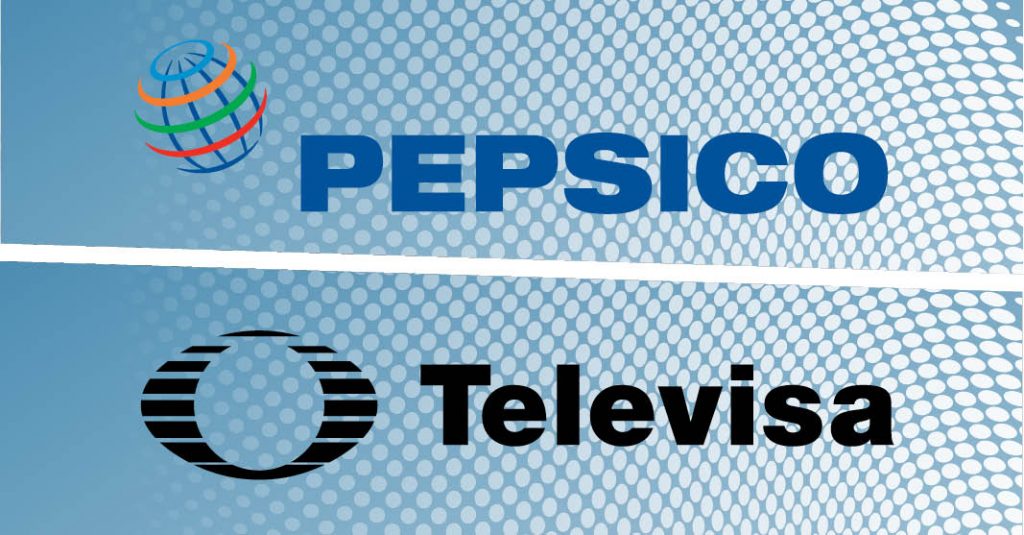 La empresa multinacional PepsiCo y una de las cadenas de televisión más grande del país, Televisa, firmaron un acuerdo