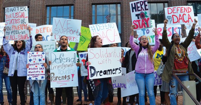 Los dreamers quedaron en el desamparo luego de que Donald Trump suspendiera el programa DACA en septiembre del 2017