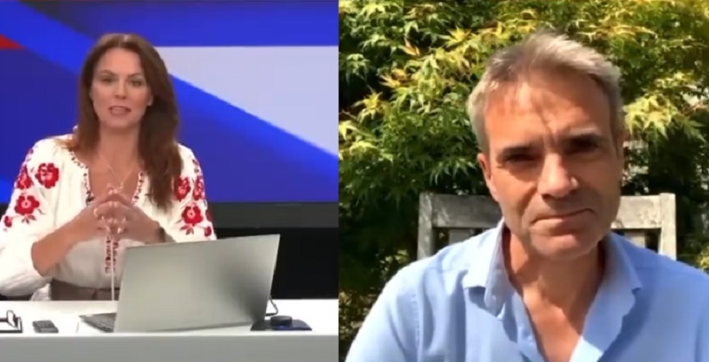 Bev Turner, la presentadora de un noticiario, causó polémica al reaccionar de mala manera ante la opinión respecto a la ola de calor de un experto