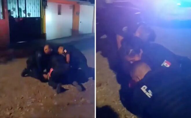 Los habitantes de la zona denunciaron a tres policías que sometieron al estudiante luego de confundirlo con un ladrón