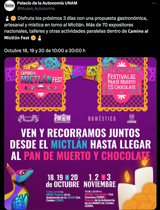 Día de Muertos disfruta del "Camino al Mictlán FEST" en la CDMX; ve dónde